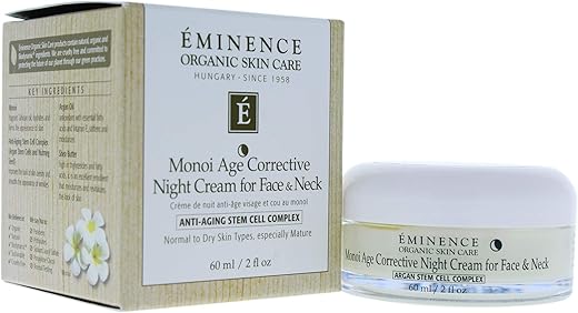ÉMINENCE - Creme Noturno Eminence Monoi Age Corrective para Rosto e Pescoço, 2 Onças (60 ml)