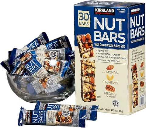 TAOindustry - Barras de Nozes Kirkland Signature com Cobertura de Cacau – Deliciosas e Saudáveis!