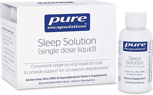 Sleep Solution (Líquido em Dose Única) para Apoiar a Insônia Ocasional | 6 Frascos - Pure Encapsulations
