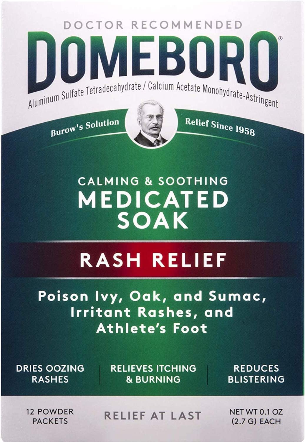 Choice One - Domeboro em Pó 12 sachês – Bayer Corporation | Tratamento eficaz | Anti-inflamatório | Alívio rápido