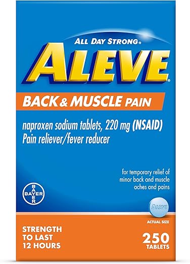 Back: Alívio Rápido para Dores nas Costas – 30 Comprimidos (500 mg) - Aleve