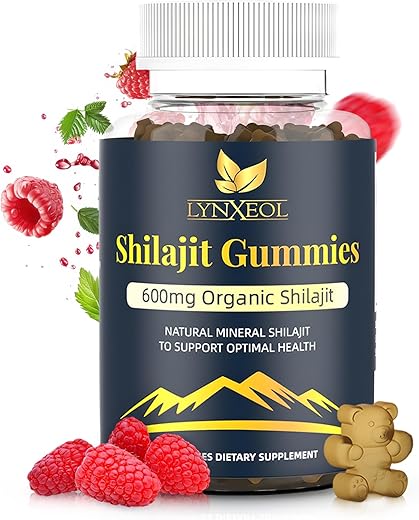 LYNXEOL - Gummies Gold Himalaia Puro Shilajit I Testado em Laboratório I Sem Açúcar I Ashwagandha, Gokshura | Ácido Fúlvico