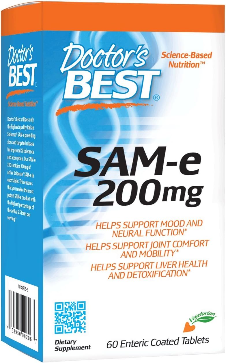 Doctor's BEST - Doctor’s Best SAM-e Mood: Melhore seu humor com o melhor suplemento de SAM-e