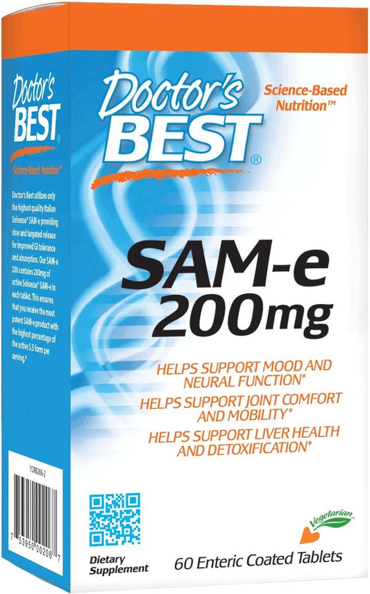 Doctor's BEST - Doctor’s Best SAM-e Mood: Melhore seu humor com o melhor suplemento de SAM-e