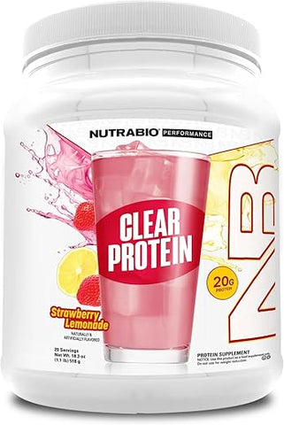 Clear Whey Isolate – Pó Proteico Delicioso, 100% Transparente, 25g de Proteína por Porção - NutraBio