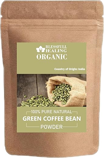 Blessfull Healing - Pó de Café Verde Orgânico 100% Puro Natural 300g – Marca do Produto
