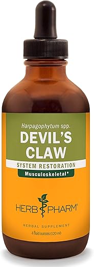 Extrato Líquido de Garra do Diabo para Suporte ao Sistema Musculoesquelético – 120 ml - Herb Pharm