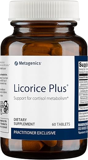 Licorice Plus – Gerenciador de Cortisol* – com Ashwagandha, Extrato de Raiz de Alcaçuz | Metagenics Licorice Plus – Gerenciador de Cortisol com Ashwagandha e Extrato de Raiz de Alcaçuz - Metagenics