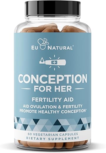 Eu Natural - Conception – Suplemento para Fertilidade Feminina – Estimula a Ovulação, Equilibra Hormônios
