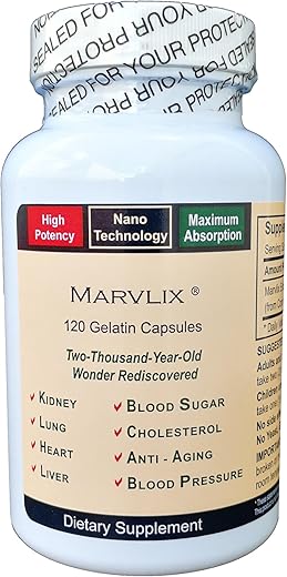 Marvlix - Cordyceps Sinensis Mushroom – Suporte para Coração, Pulmões, Rins, Fígado – Puro, Potente e Bioativo – 120 Cápsulas