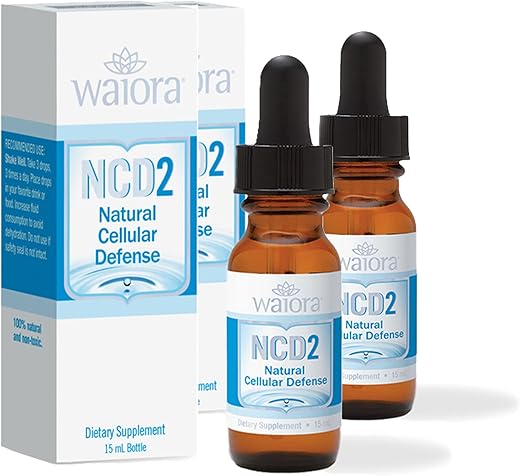 NCD2 Gotas de Zeólita Líquida Ativada, Misture em Alimentos/Bebidas, Limpeza Natural do Corpo - Waiora