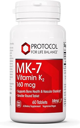 PROTOCOL FOR LIFE BALANCE - Protocolo MK-7 Vitamina K2 160mcg – VIT K – Equilíbrio da Vida – Suporte à Saúde Óssea