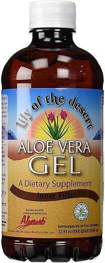 Lily Of The Desert - Lily of the Desert Gel de Aloe Vera Orgânico Líquido 946 ml (Pacote com 3)