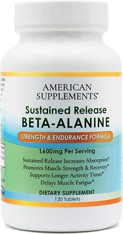 American Supplements - Sustained Release Beta-Alanine-Strength: Potencialize sua força com liberação prolongada