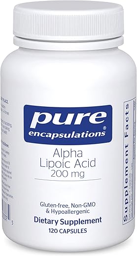 Ácido Alfa Lipóico 200 mg – 200mg ALA – Fígado - Pure Encapsulations