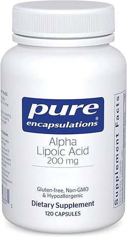 Ácido Alfa Lipóico 200 mg – 200mg ALA – Fígado - Pure Encapsulations