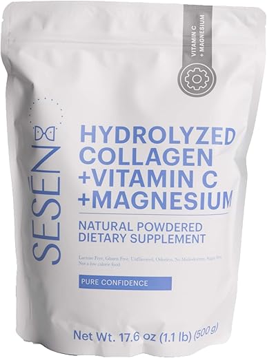 Colágeno Hidrolisado Vitamina C Magnésio (Azul) Pó 500g - SESEN