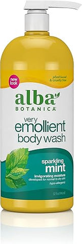 Body Wash Very Emollient, Hortelã Refrescante, 946 ml - Alba Botanica