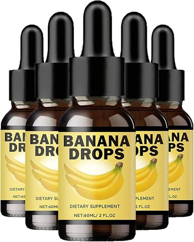 Callonestop MX - Extrato Líquido de Banana Orgânica Banana Drops para Emagrecimento Homem e Mulher 5 Unidades – 100% Natural