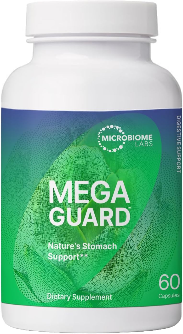 MegaGuard – Suplemento para Saúde Intestinal com Gengibre e Alcaçuz - Microbiome Labs