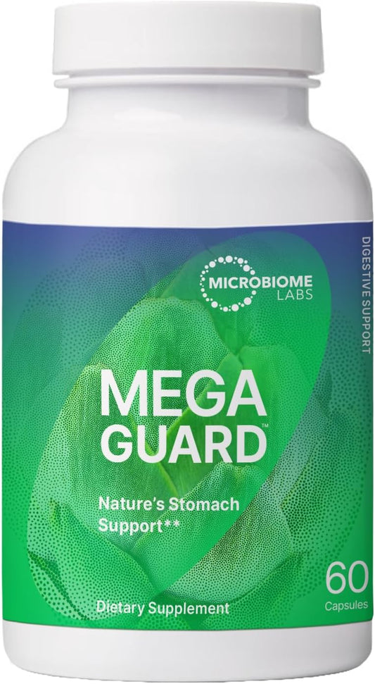 MegaGuard – Suplemento para Saúde Intestinal com Gengibre e Alcaçuz - Microbiome Labs