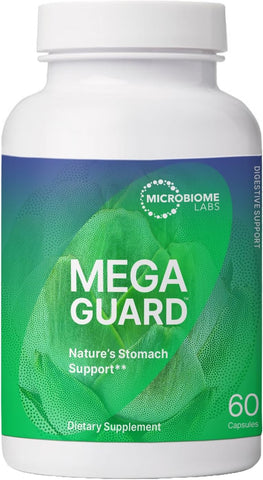 MegaGuard – Suplemento para Saúde Intestinal com Gengibre e Alcaçuz - Microbiome Labs