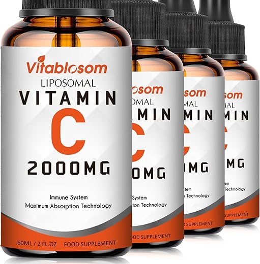 Vitablosom - Vitamina C Lipossomal 2000mg Líquida para Adultos, Alta Absorção VIT C, Potencialize a Vitamina C, para Sistema Imunológico