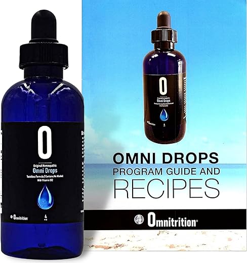 Omnitrition - Omni Drops Diet – Gotas com Vitamina B12 – 120 ml + Guia de Programa