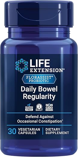 FLORASSIST Regularidade Diária do Intestino, 30 cápsulas vegetarianas - Life Extension