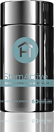 HEALTHY home - StemActive – Suplemento de Suporte de Células-Tronco – 60 Cápsulas – Estimula as Células-Tronco Circulantes – Ativador Premium de Células-Tronco – Aloe Macrolada de Madagascar – Alga Azul-Verde