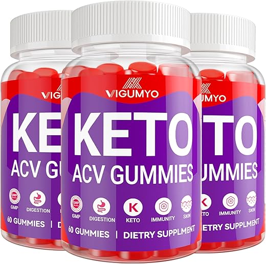 VIGUMYO - Keto Gummies ACV para Adultos Fórmula Avançada com B12 Romã Suco de Beterraba 180 Gummies