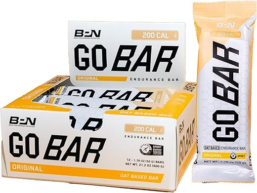 BARE PERFORMANCE NUTRITION - Bare Performance Nutrition BPN Go Bar – Barra de Treinamento de Resistência à Base de Aveia, 36g de Carboidratos e 200 Calorias por Barra, 12 Barras por Caixa, Original Aveia