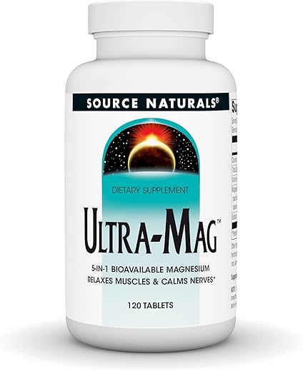 Ultra-Mag Complexo de Magnésio de Alta Eficiência – Mantém a Musculatura – 100g - Source Naturals
