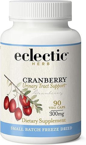 Cranberry Fresco Congelado e Desidratado | Suporte ao Trato Urinário | 90 CT (300 mg) | Não-OGM - ECLECTIC INSTITUTE