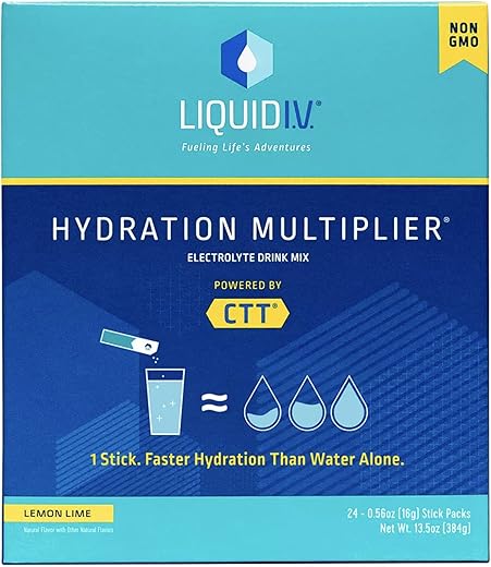 Xubanxian - Liquid IV Limão Lima 24ct – Hidratação Eficiente e Sabor Refrescante