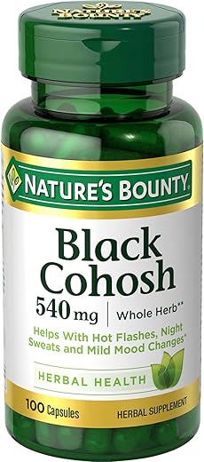 Nature's Bounty - Nature’s Bounty Black Cohosh 540 mg Cápsulas 100 Unidades (Pacote com 6) – Compre Agora!
