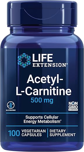Acetyl-L-Carnitine: Potencialize seu cérebro e humor com vitamina C – Qualidade garantida - Life Extension