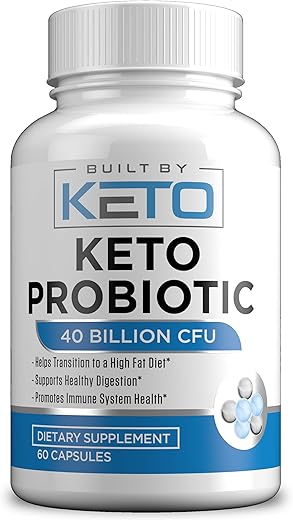 Built by Keto - Keto Probióticos com Prebiótico – Digestivo | Marca: Keto Probióticos
