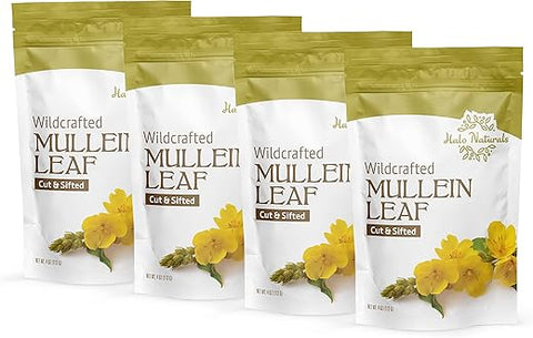 Mullein Leaf Wildcrafted Cut – Folha de Verbascum Thapsus Selvagem – 50g - Halo Naturals