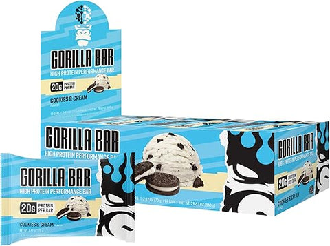 Barras de Proteína Gorilla Mind (Cookies) – Energia e Sabor em Cada Mordida!