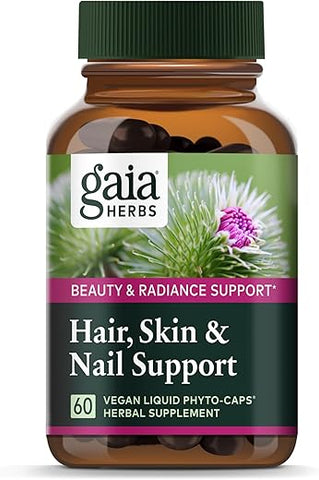 Hair, Skin – Fórmula Natural para Cabelo e Pele – 60 Cápsulas - Gaia Herbs
