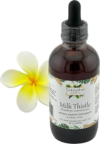 Herbal Wellness Hawaii - Extrato Líquido de Sementes Secas de Cardo Mariano (Silybum marianum) – Suporte ao Fígado Saudável, Livre de Álcool 120 ml
