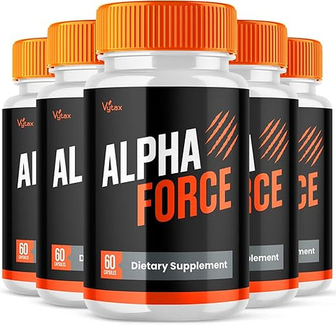 Vytax - Alpha Force Capsules – Fórmula Avançada, Máximo Desempenho e Suplemento Natural (5 Pacotes)