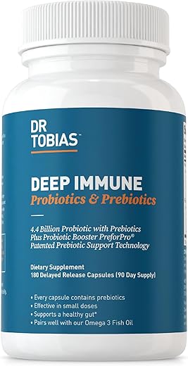 Probióticos Imunidade Profunda – 60 Cápsulas – 30 Bilhões UFC – Saúde Digestiva e Bem-Estar - Dr. Tobias