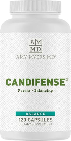 Candifense Candida Cleanse – Suplemento Anti Overgrowth e Levedura – Enzimas à Base de Plantas Livres de Ervas – Suporta a Digestão - Amy Myers MD