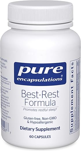 Best-Rest Formula – Suplemento para um sono tranquilo – Relaxamento – Não-OGM - Pure Encapsulations