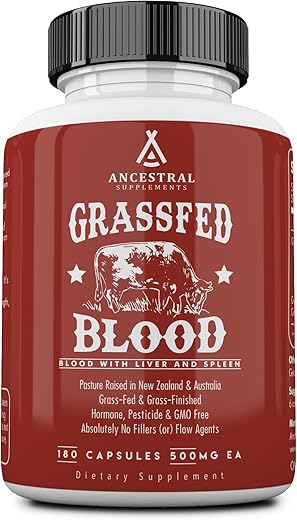 Ancestral Supplements - Suplemento Ancestral de Fígado e Sangue de Gado Criado a Pasto