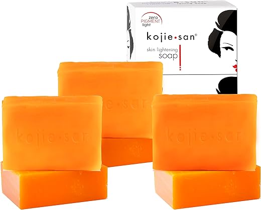 Sabonete Clareador de Pele Kojie San – Original com Ácido Kójico que Reduz Manchas Escuras, Hiperpigmentação – 100g