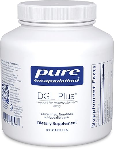 DGL Plus – Suplemento para Saúde Intestinal Masculina – 60 cápsulas - Pure Encapsulations