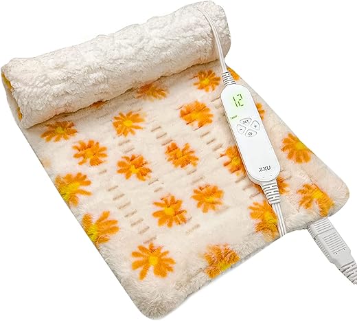 Aquecedor ZXU para Alívio de Dor nas Costas – Aquecedor Ultra Macio Sherpa, Tamanho King XL 12″ x 24″, com Calor Úmido, 12 Níveis de Calor